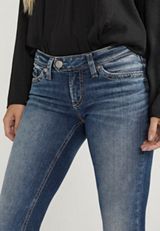 Silver Jeans Co.&reg; Tuesday Low Rise Slim Boot Flap Pocket Jean, C258, small