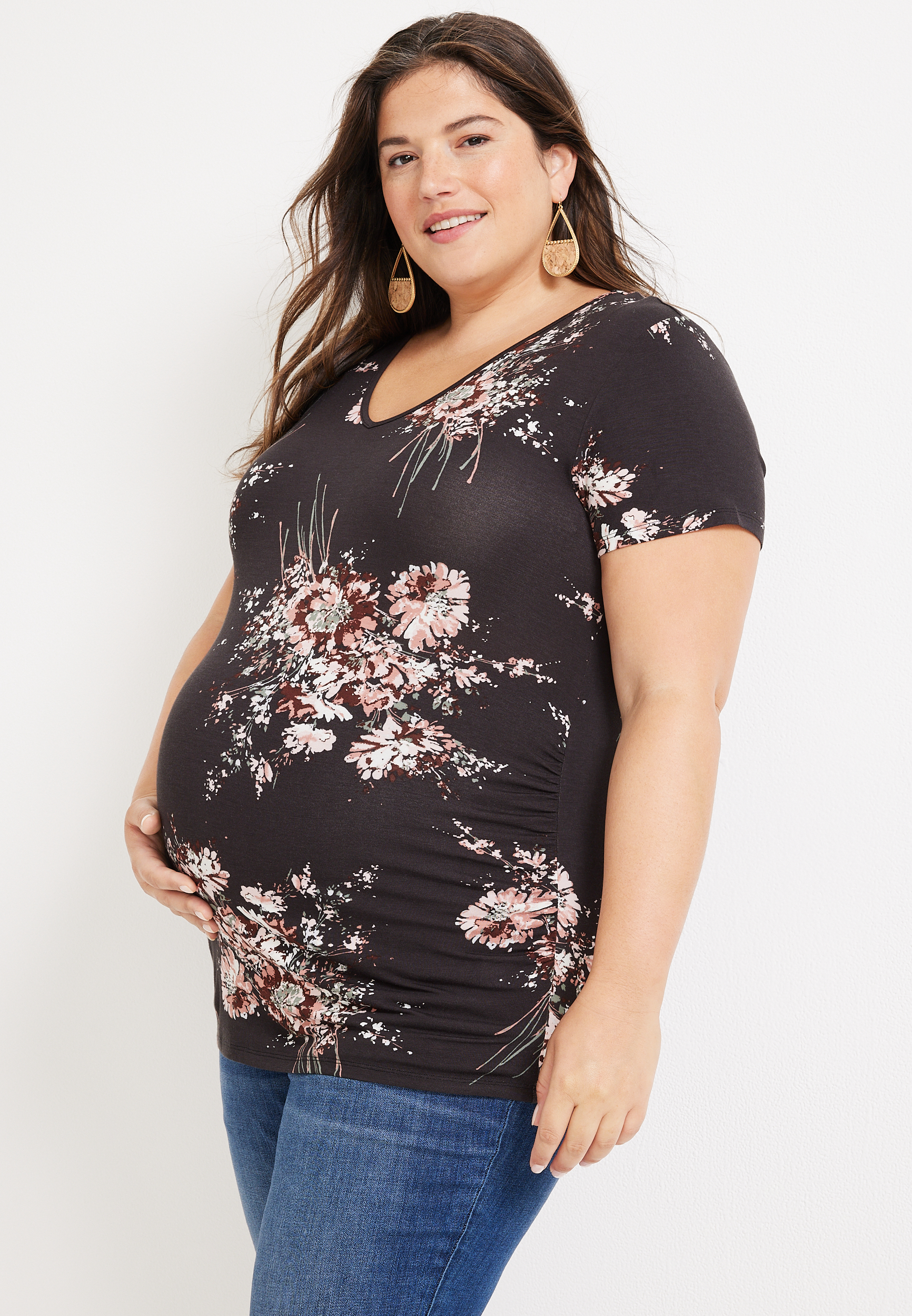 Plus Size Maternity Tops  Pregnancy & Nursing Shirts & Tops