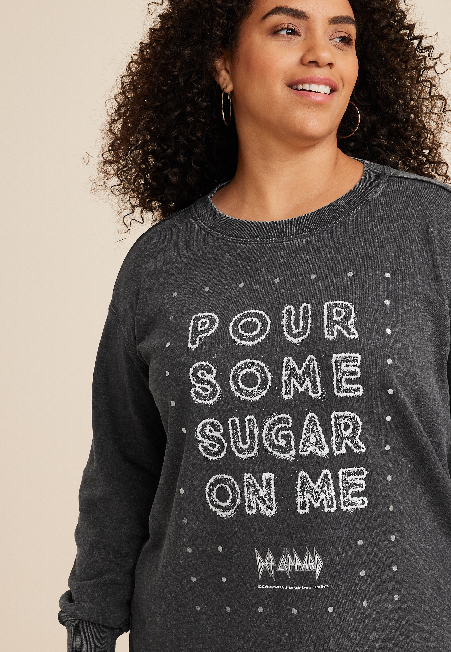 Plus Size Willowsoft Def Leppard Sweatshirt | maurices