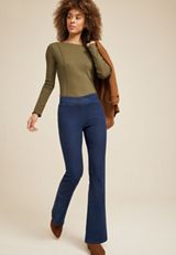 m jeans by maurices&trade; Flare Crossover Pull On High Rise Jean, C258, small