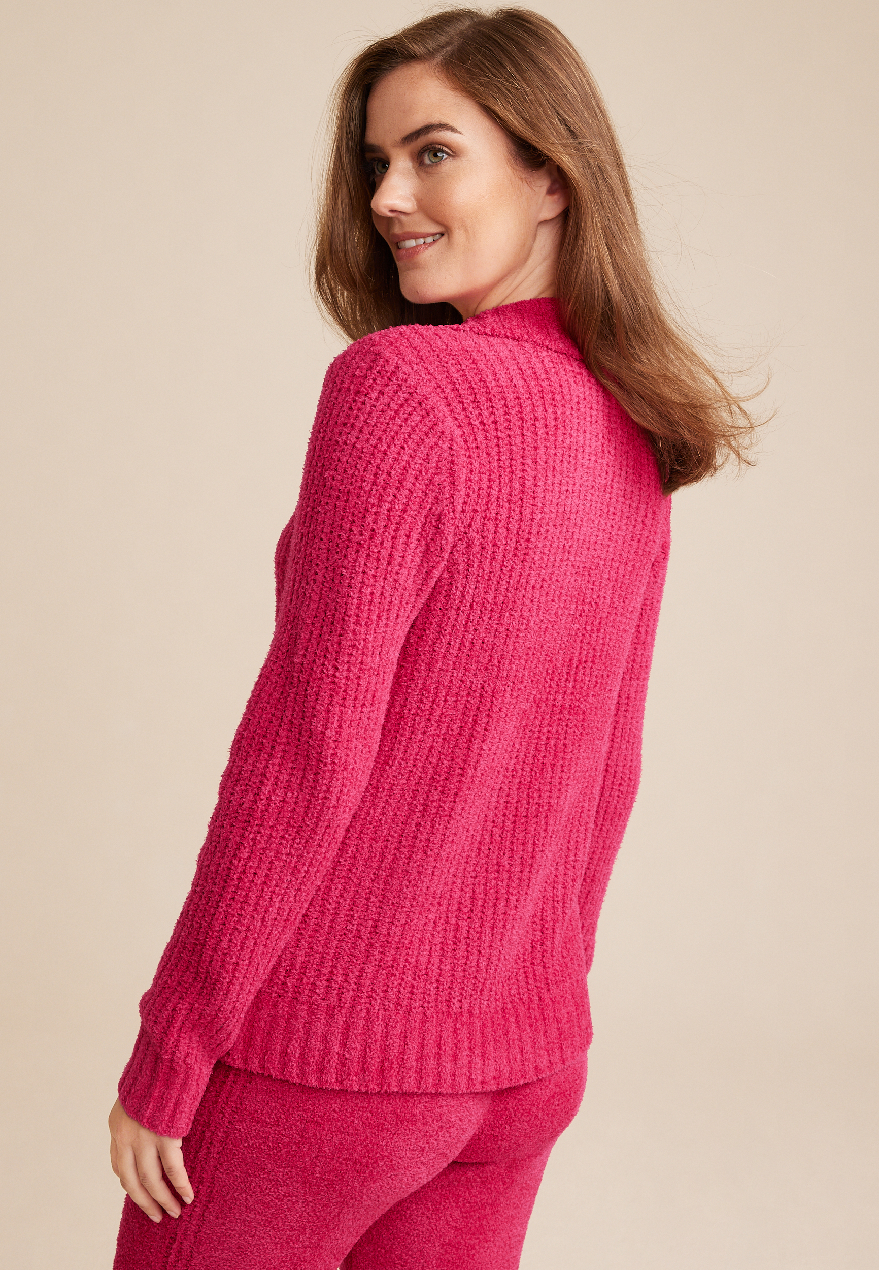 Collared Teddy Sweater, C4657, large