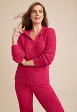 Collared Teddy Sweater, C4657, small