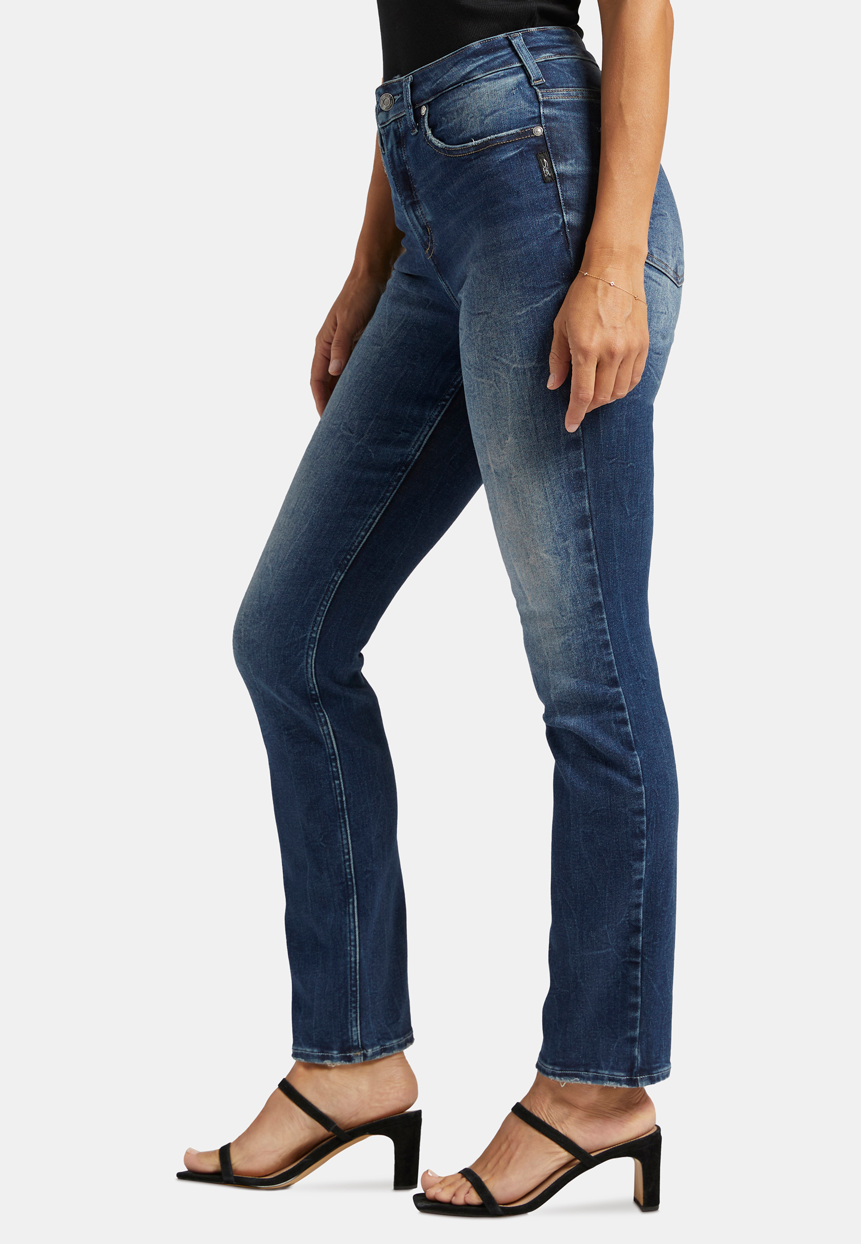 Silver Jeans Co.&reg; Infinite Straight High Rise Jean, C258, large