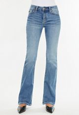 KanCan&trade; Dark Mid Rise Bootcut Jean, MEDIUM SANDBLAST, small