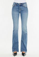 KanCan&trade; Dark Mid Rise Bootcut Jean, MEDIUM SANDBLAST, small