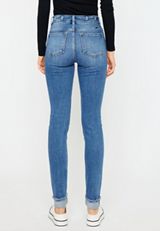 KanCan&trade; Skinny High Rise Rolled Frayed Hem Jean, MEDIUM SANDBLAST, small