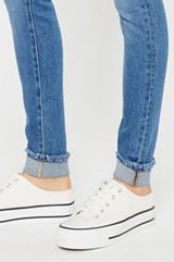 KanCan&trade; Skinny High Rise Rolled Frayed Hem Jean, MEDIUM SANDBLAST, small