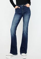 KanCan&trade; Dark High Rise Curvy Insert Waist Bootcut Jean, C258, small