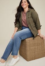 Plus Size KanCan&trade; Mid Rise Straight Jean, MEDIUM SANDBLAST, small