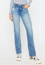KanCan&trade; Mid Rise Straight Jean, MEDIUM SANDBLAST, small