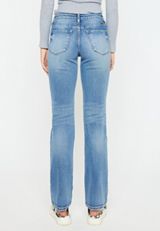 KanCan&trade; Mid Rise Straight Jean, MEDIUM SANDBLAST, small