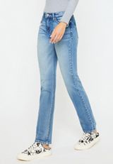 KanCan&trade; Mid Rise Straight Jean, MEDIUM SANDBLAST, small