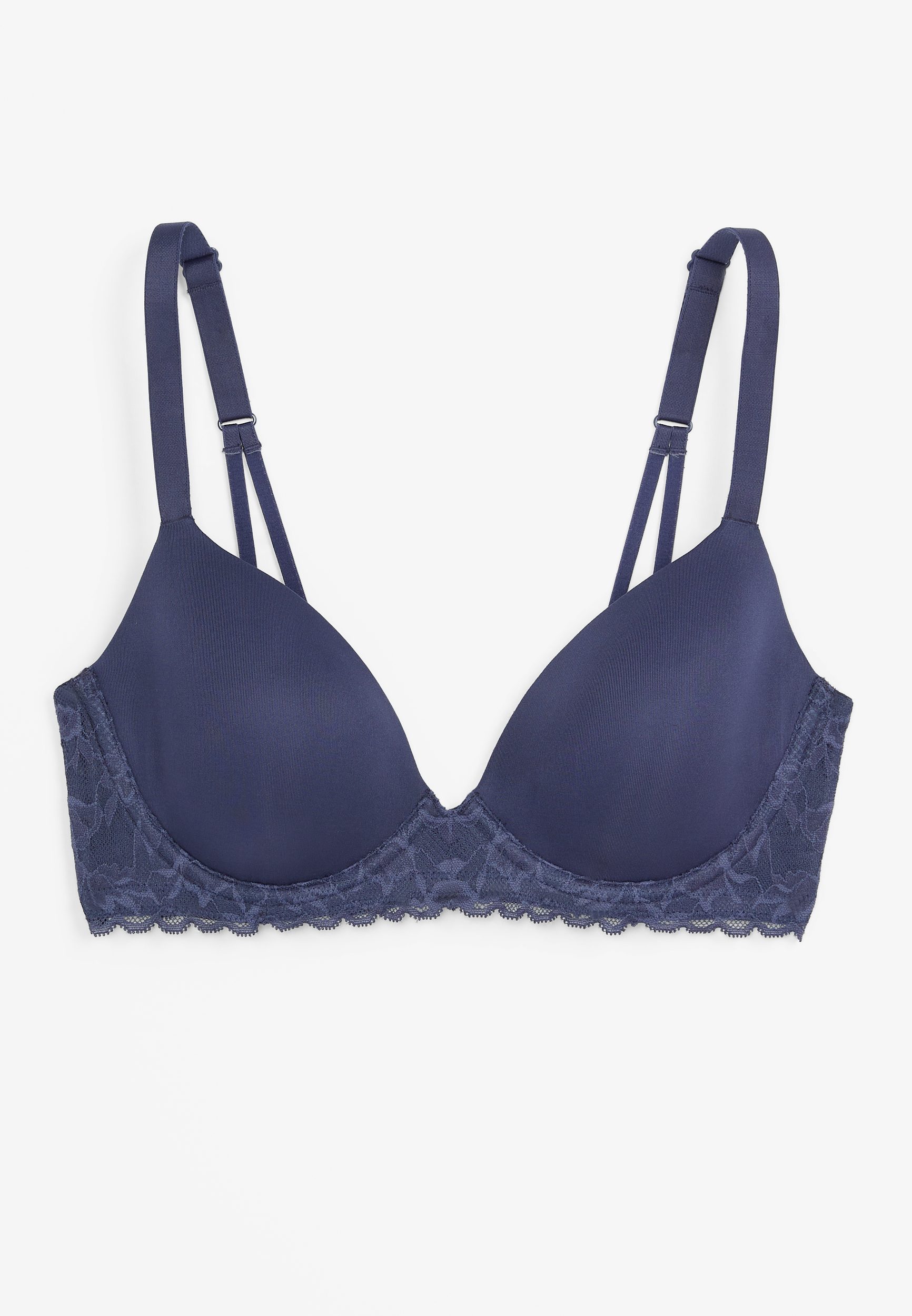 SmoothBliss Demi Lace Trim Underwire Bra