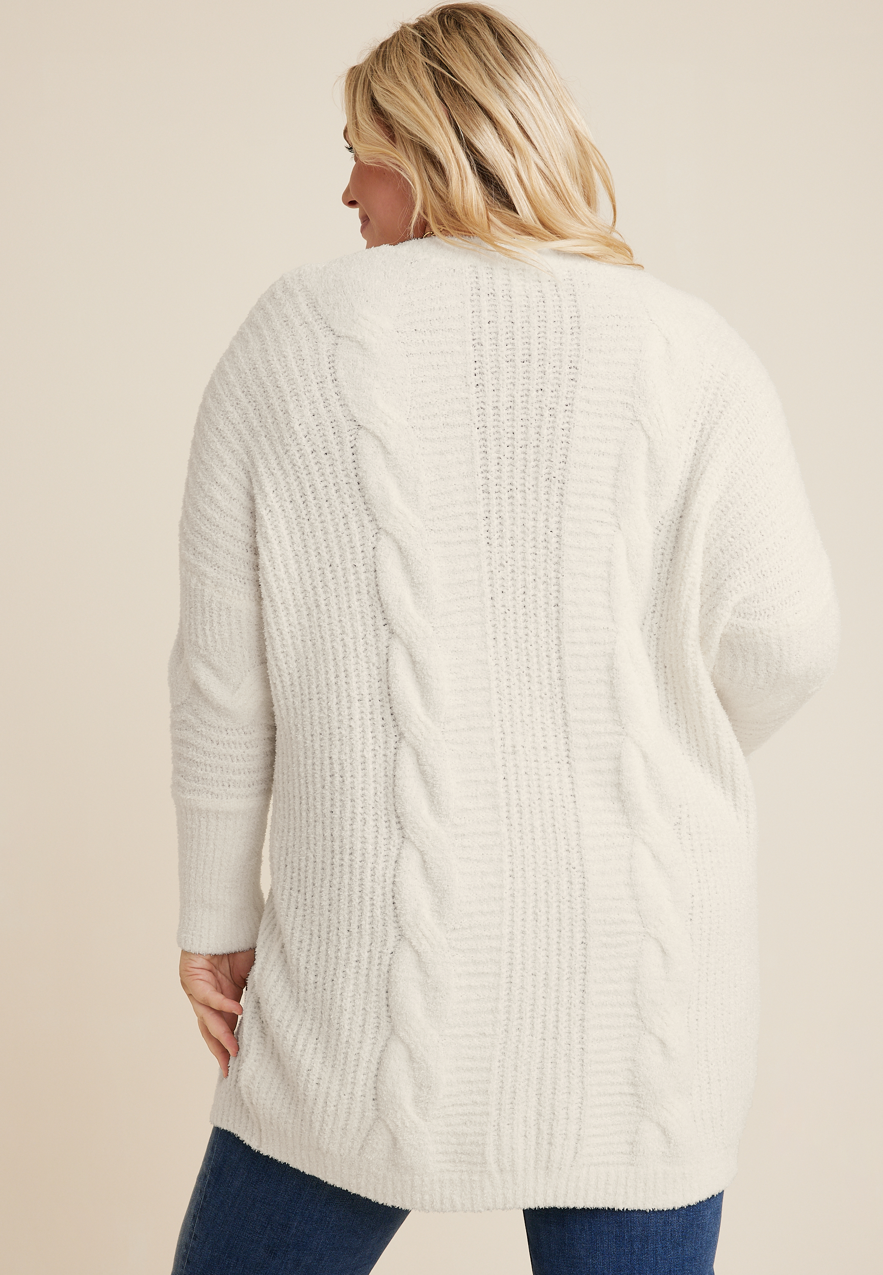 Plus Teddy Sherpa Cardigan