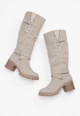 Hope Knit Collar Tall Boot, LIGHT GRAY, small