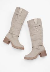 Hope Knit Collar Wide Calf Tall Boot, C2691, small