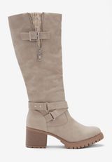 Hope Knit Collar Wide Calf Tall Boot, C2691, small