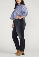 Plus Size Silver Jeans Co.&reg; Suki Curvy Mid Rise Straight Jean, C258, small