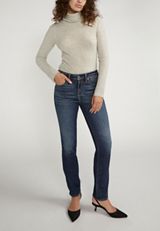 Silver Jeans Co.&reg; Avery Curvy High Rise Luxe Stretch Straight Jean, , small