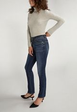 Silver Jeans Co.&reg; Avery Curvy High Rise Luxe Stretch Straight Jean, , small