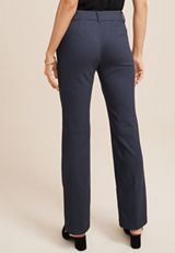 Bengaline Textured Mid Rise Bootcut Pant, , small