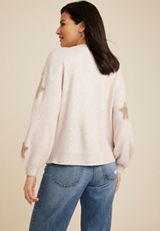 Tinsel Star Button Down Cardigan, C1008, small