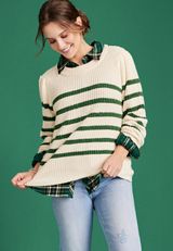 Summit Striped Sweater, C8779, small