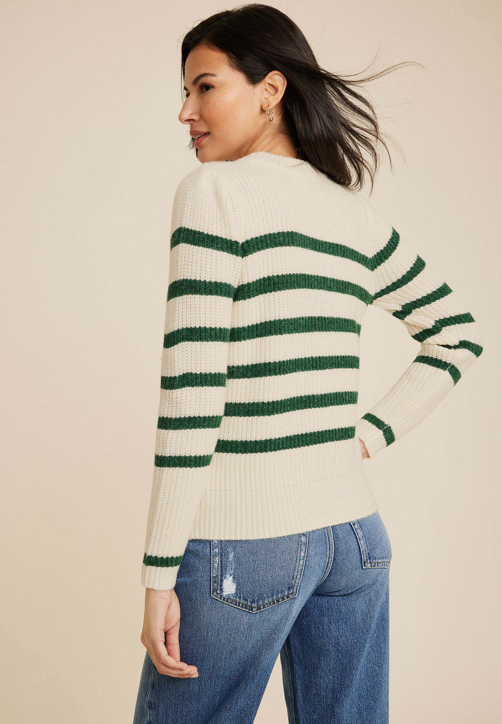 Summit Striped Sweater, C8779, large