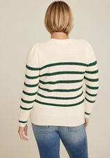 Plus Size Summit Striped Sweater, C8779, small