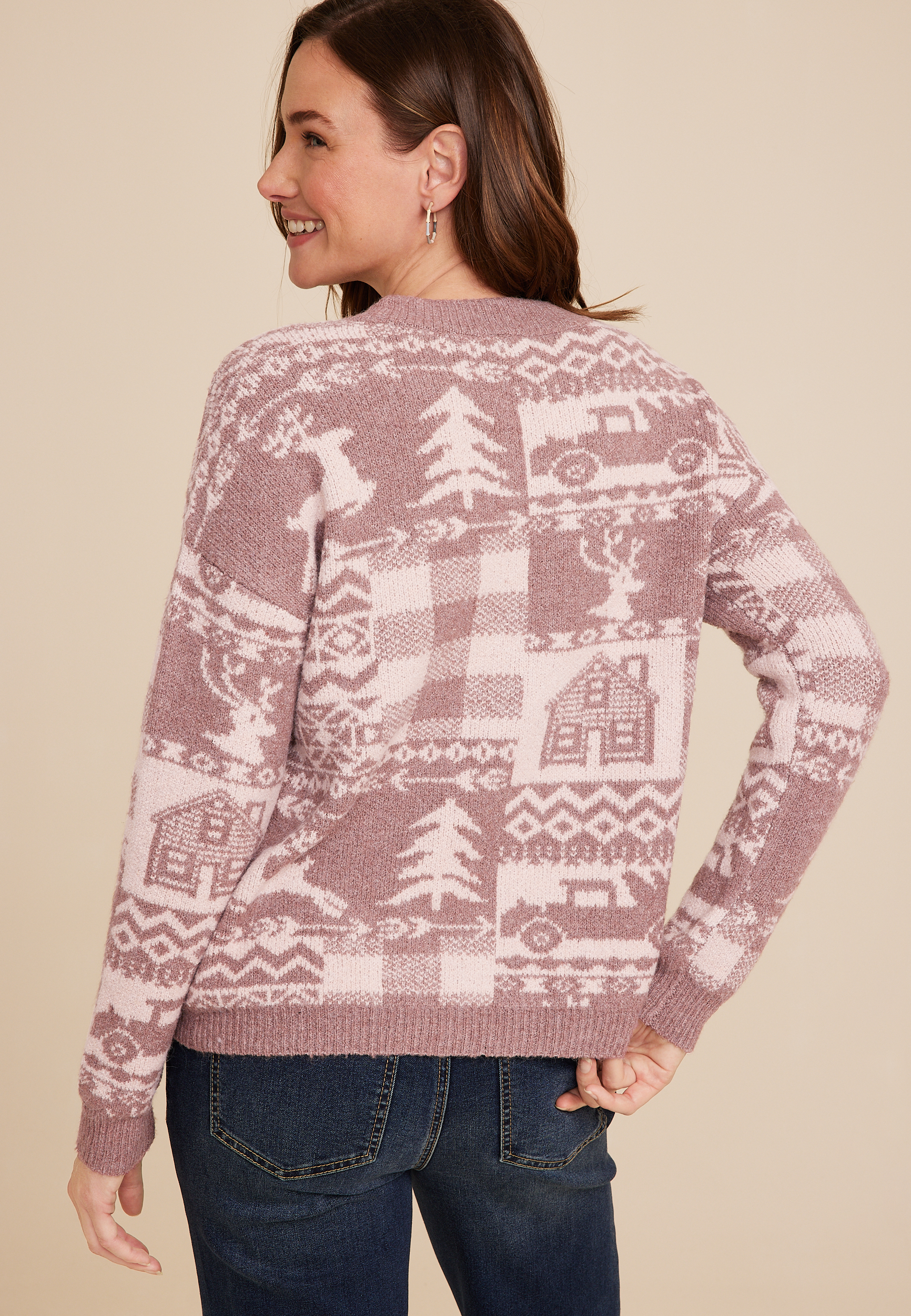 Holiday Patchwork Sweater, C5999, large
