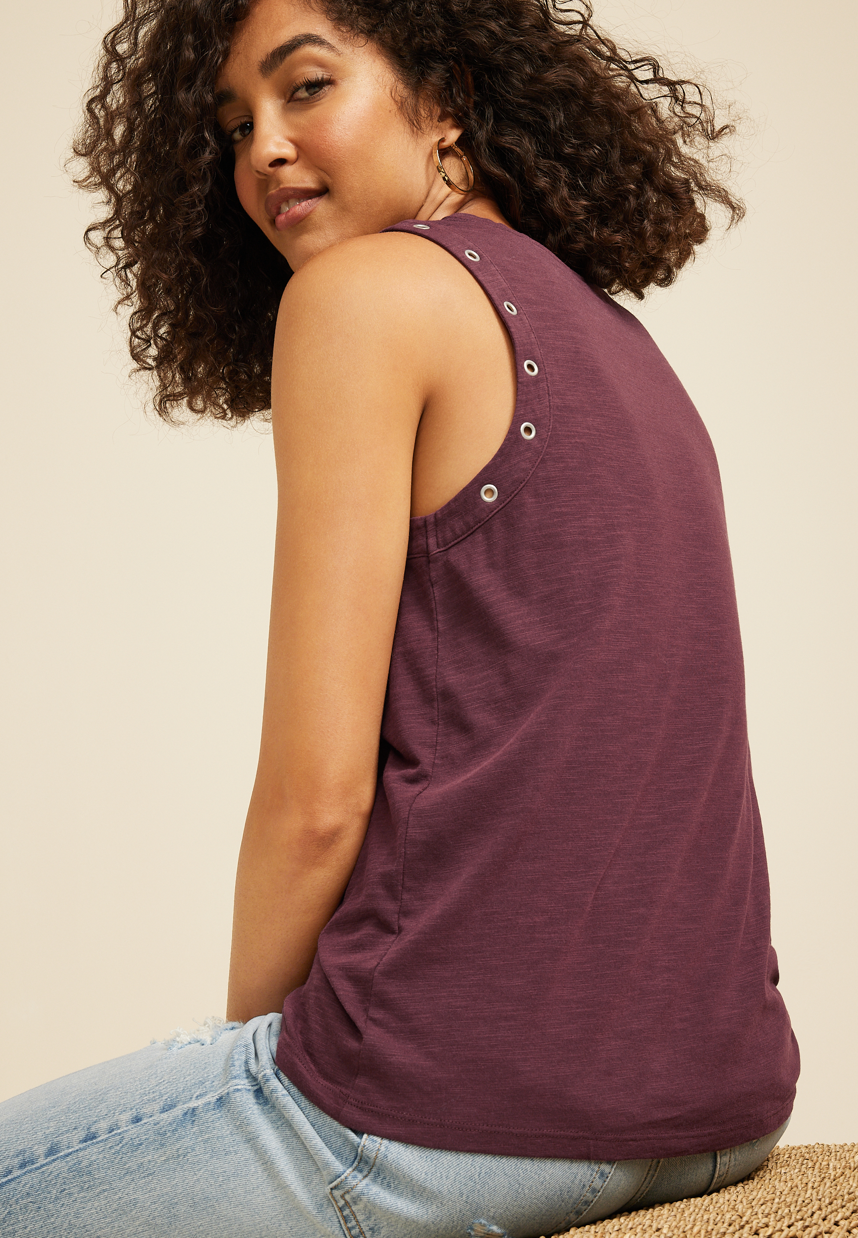 edgely™ Grommet Tank Top