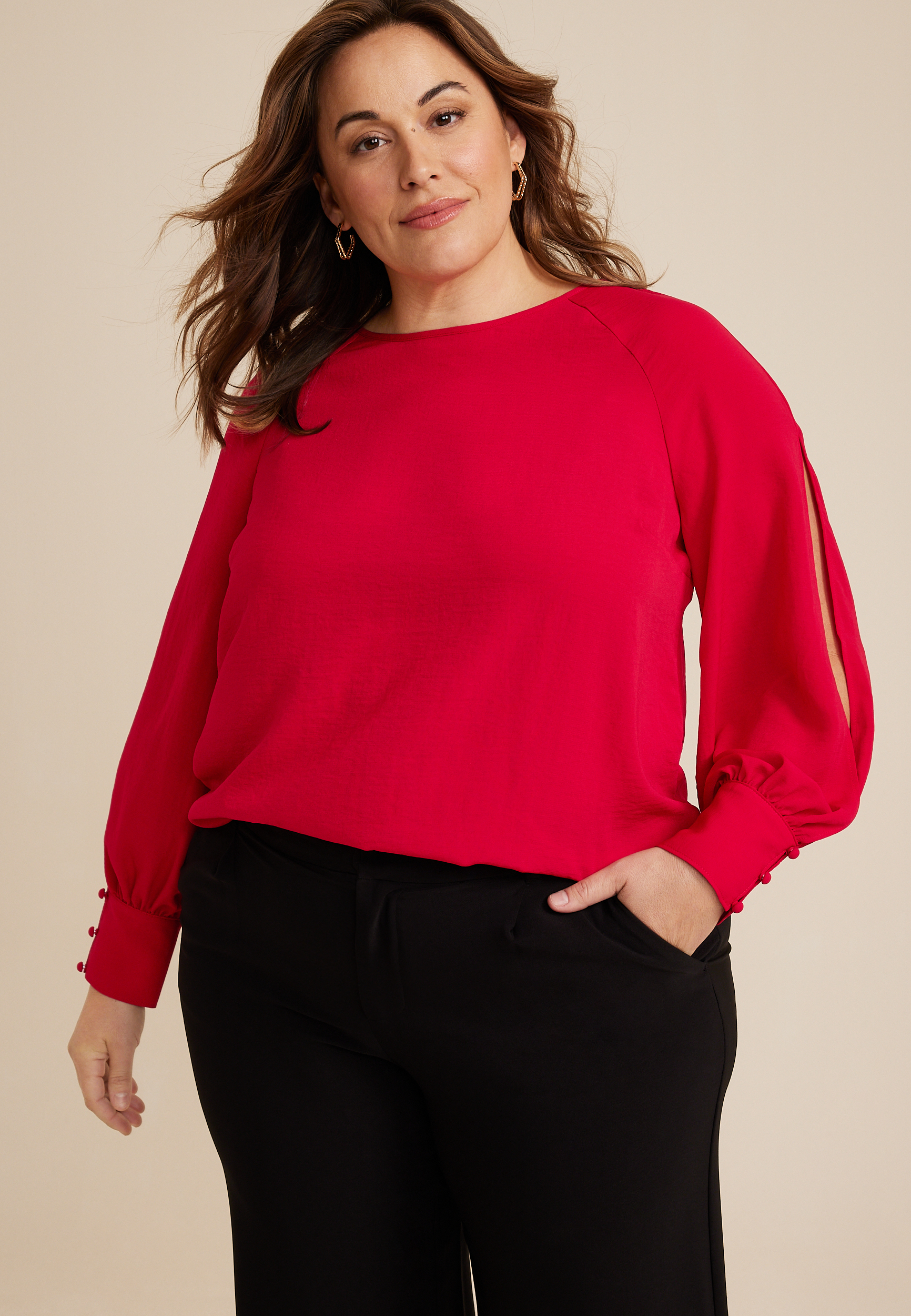 Women's plus size outlet holiday tops