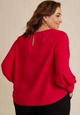 Plus Size Fallon Blouse, C9392, small