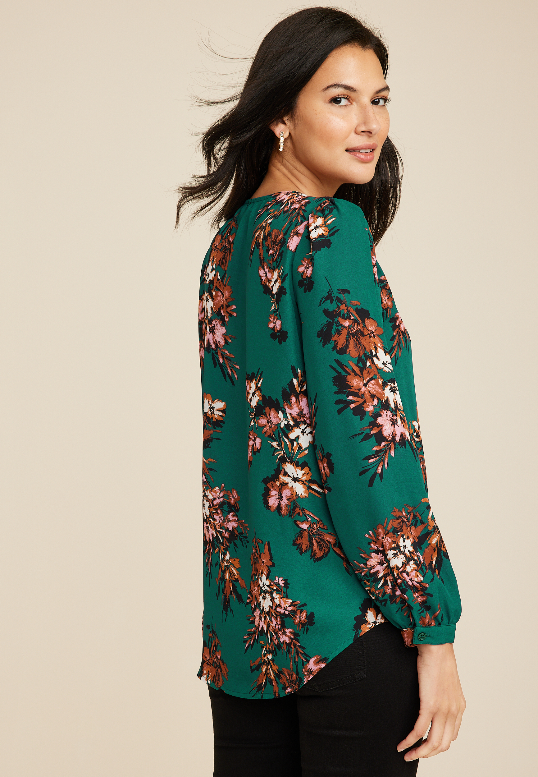 Floral Tunic Blouse, C3409, large