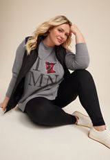 Plus Size Willowsoft State Sweatshirt, MINNESOTA, small