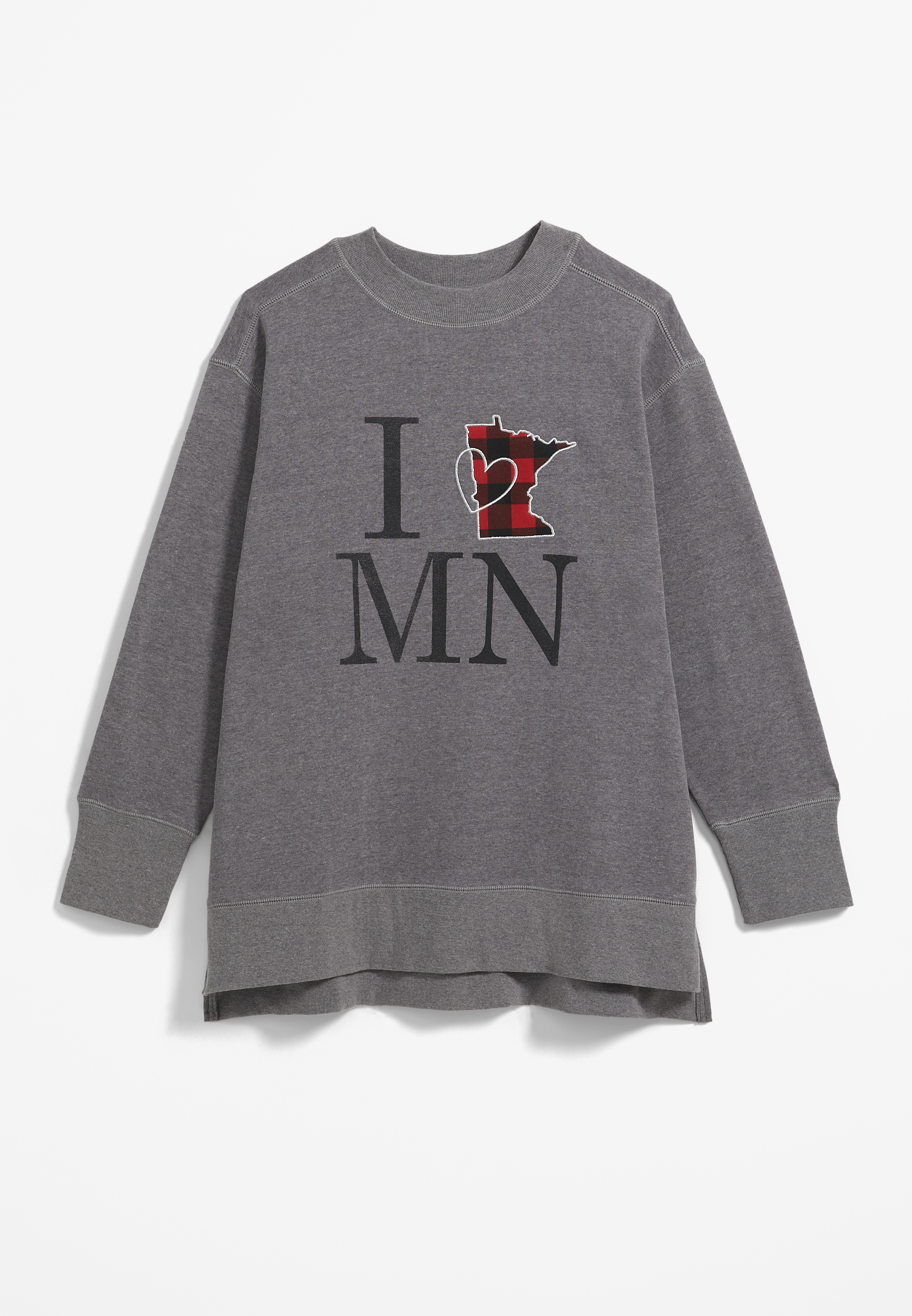 Plus Size Willowsoft State Sweatshirt, MINNESOTA, large