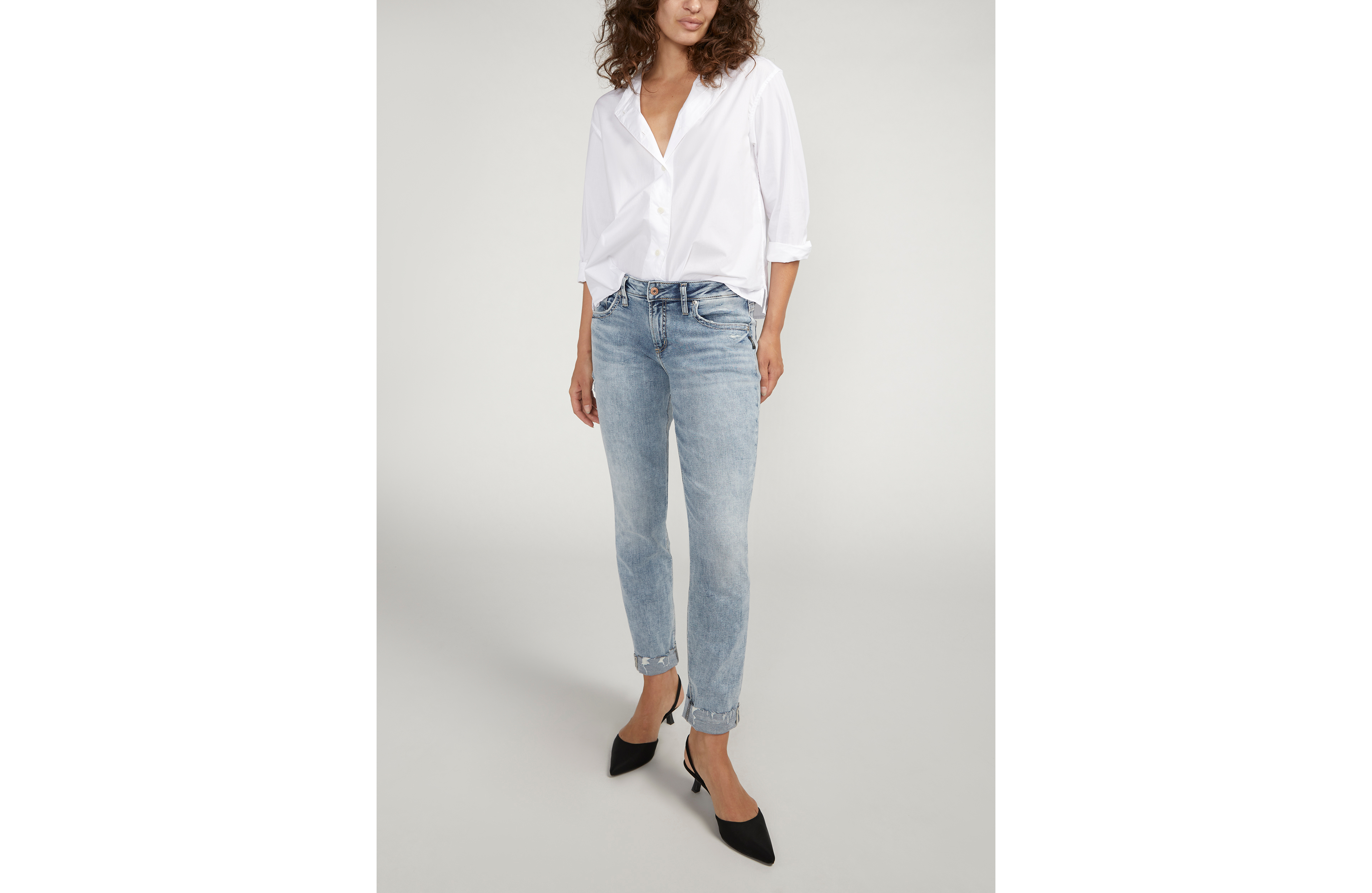 Silver Jeans Co.® Mid Rise Boyfriend Jean