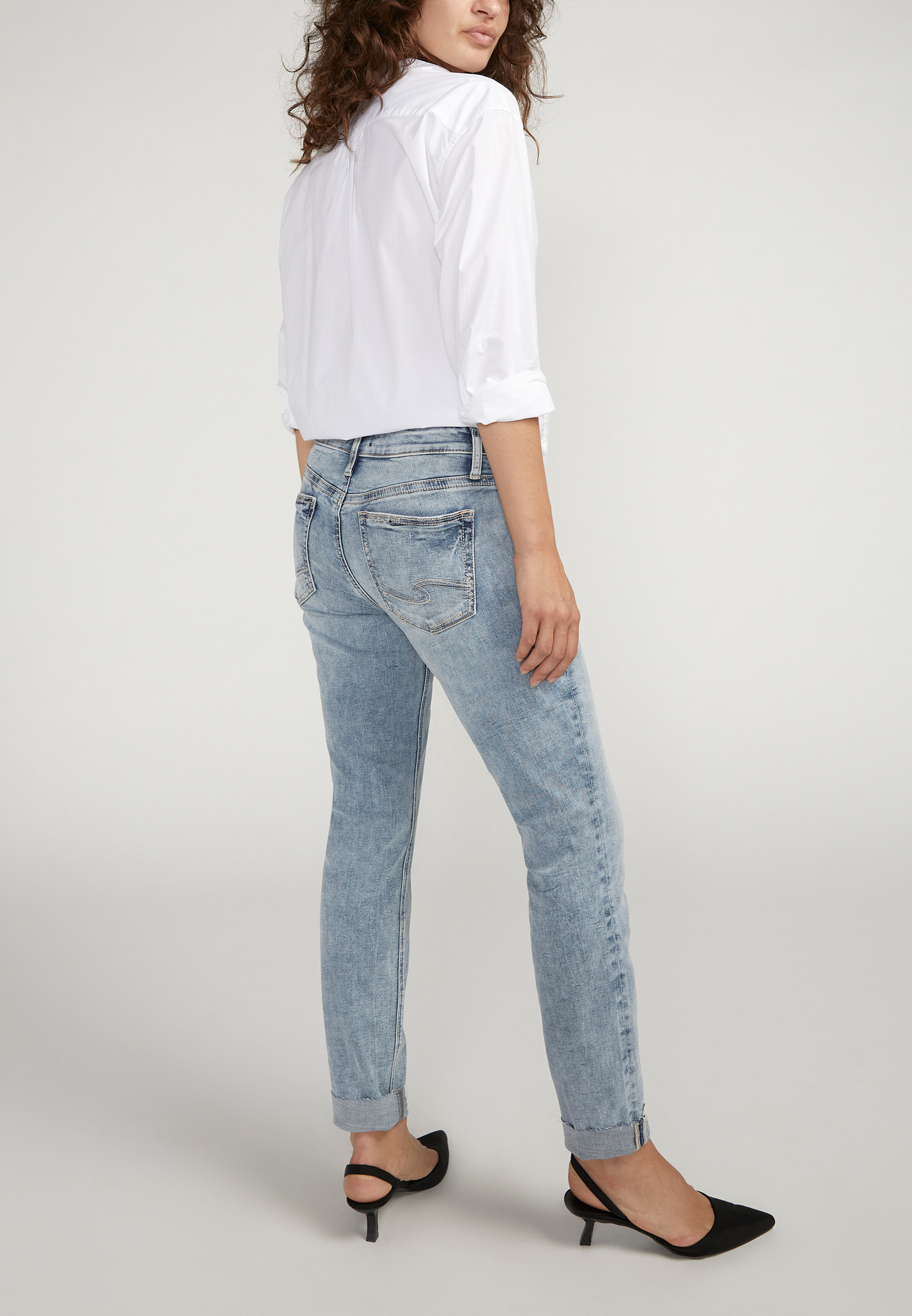 Silver Jeans Co.&reg; Mid Rise Boyfriend Jean, C2806, large