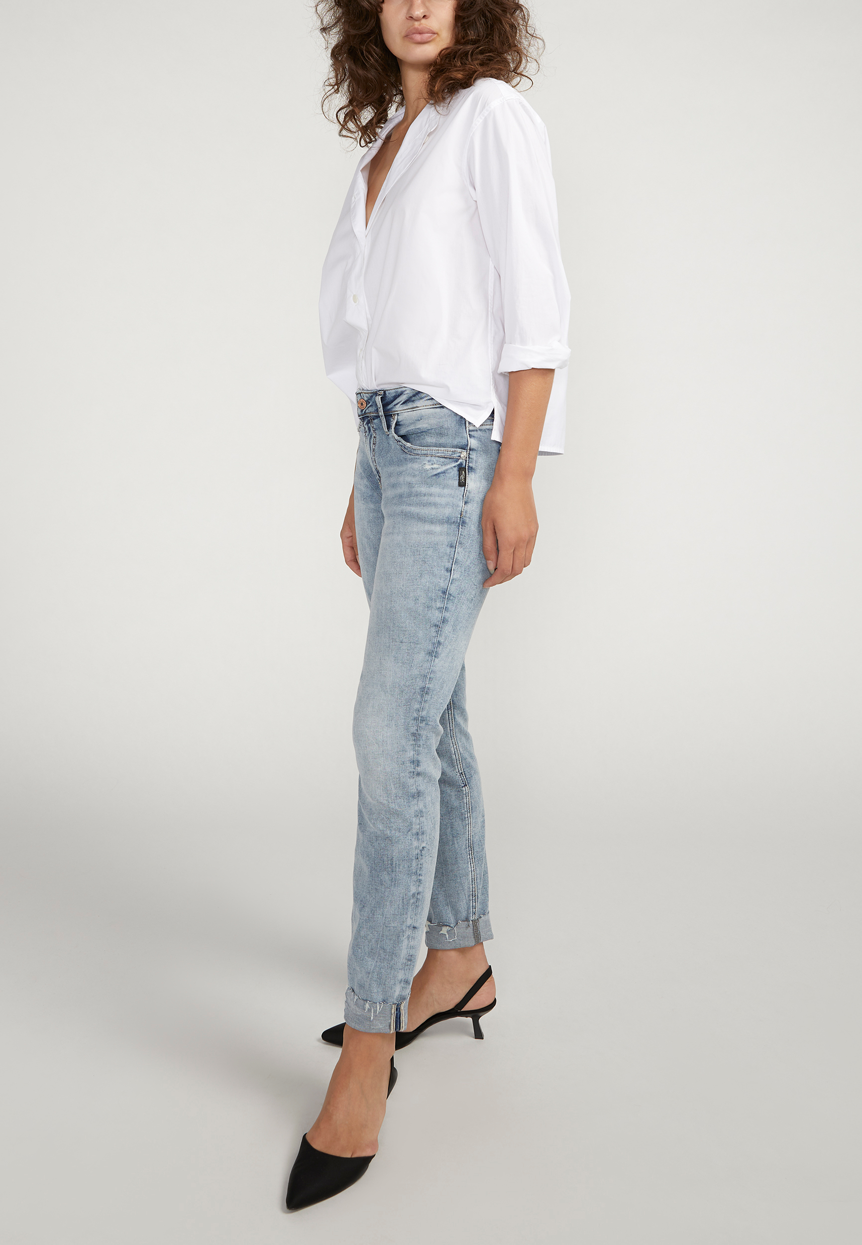 Silver Jeans Co.&reg; Mid Rise Boyfriend Jean, C2806, large