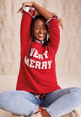Willowsoft Very Merry  Sweatshirt, C4744, small