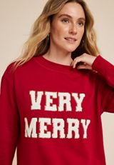 Willowsoft Very Merry  Sweatshirt, C4744, small