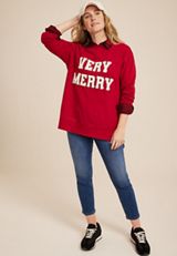 Willowsoft Very Merry  Sweatshirt, C4744, small