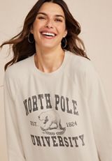 North Pole University Sweatshirt, C2789, small