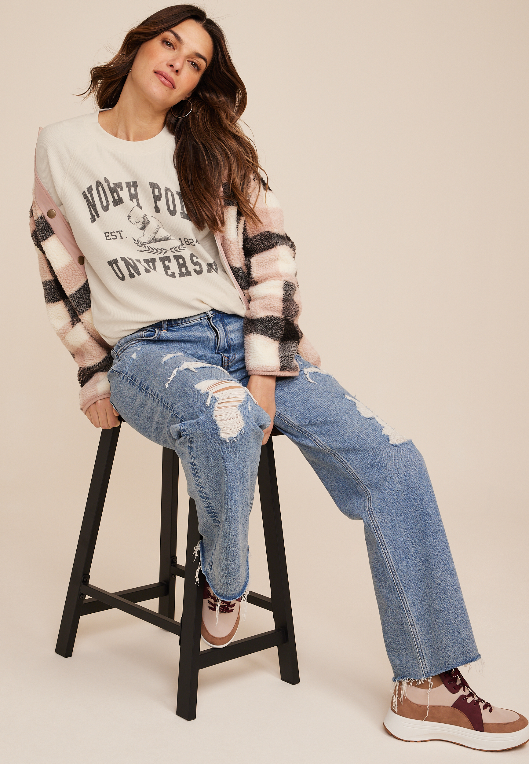 North Pole University Sweatshirt, C2789, large