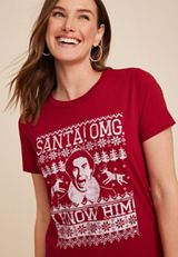Elf Graphic Tee, REBEL RED, small