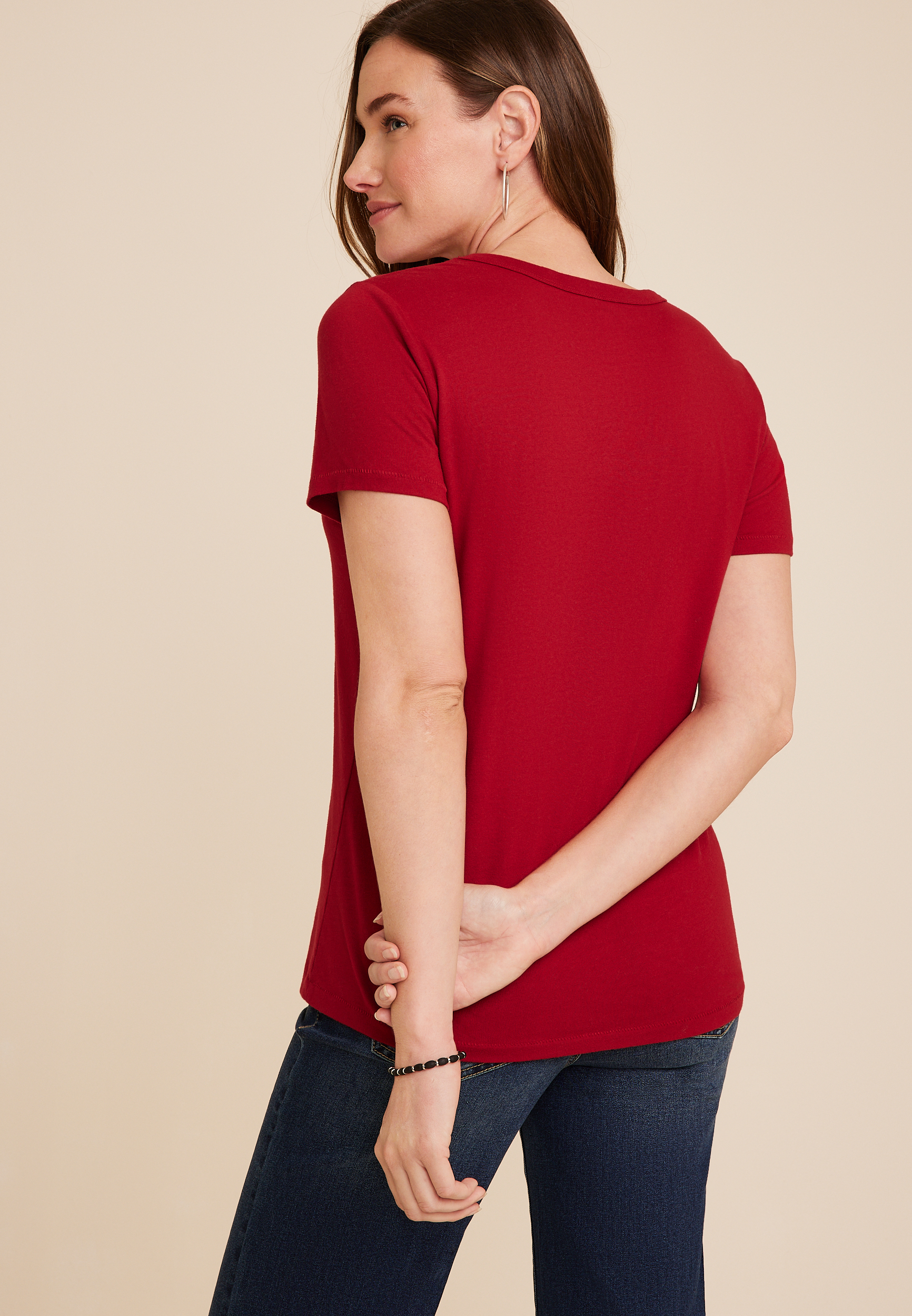 Elf Graphic Tee, REBEL RED, large