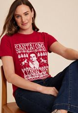 Elf Graphic Tee, REBEL RED, small