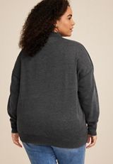 Plus Size Joy To The World Sweatshirt, BLACK, small