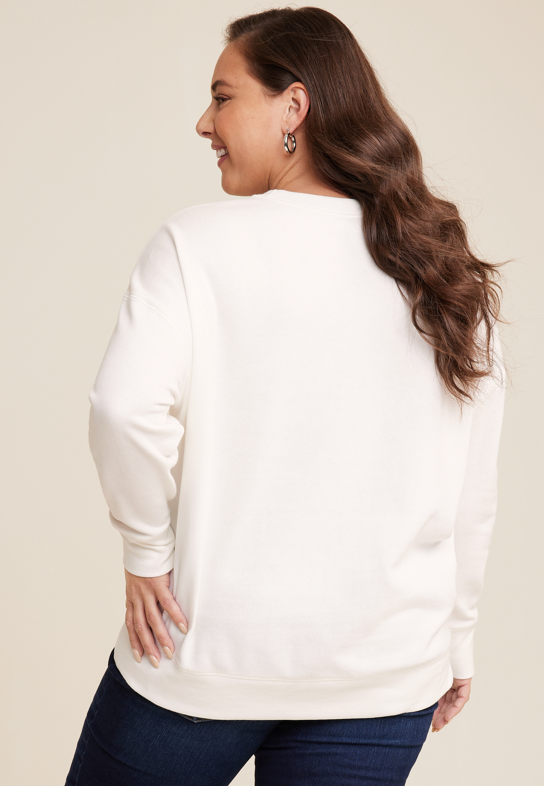 Plus Size Cheers Sweatshirt, C4673, large
