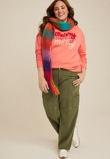 Plus Size Merry Sweatshirt, C9334, small